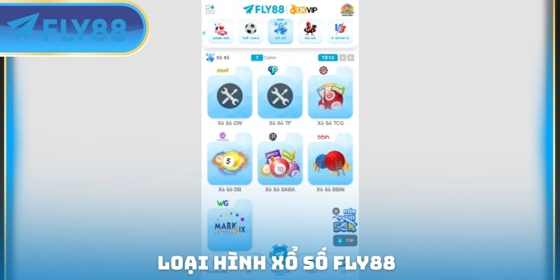 loại hình xổ số fly88